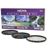 保谷(HOYA) uv镜 67mm 滤镜 偏振镜 NDX8减光镜 套装