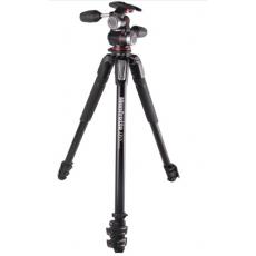 曼富图(Manfrotto) MK055XPRO3-3W 铝合金三节专业三脚架套装 (MHXPRO-3W)