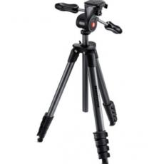 曼富图(Manfrotto) MKCOMPACTADVBH Compact   Advanced高级铝合金三脚架5节球型云台套装(黑色)