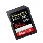 闪迪(SanDisk) 64GB SD存储卡 U3 4K至尊超极速版 读速300MB/s 写速260MB/s 专业摄像机适用