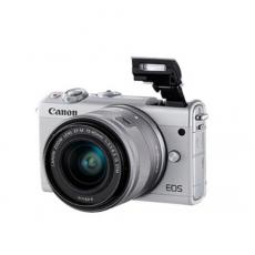 佳能(Canon) EOS M100套机 (EF-M 15-45mm f/3.5-6.3 IS STM) 白